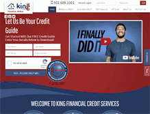 Tablet Screenshot of kingfinancialrepair.com